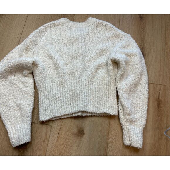 & Other Stories Paris Atelier Cream Bouclé Knit Cardigan - Size xs - Picture 2 of 4